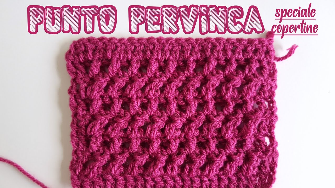 uncinetto facile   Punto Pervinca in rilievo   speciale copertine