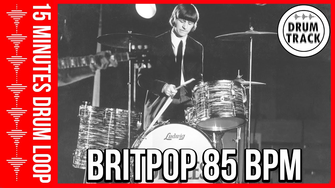 Drum Beat 85 bpm - Groove Drum Track 85 BPM Britpop | Batería 85 BPM Britpop