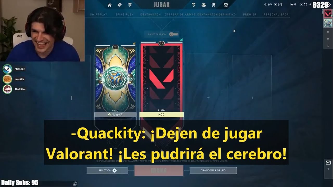 Quackity invade la partida de Foolish, Tina y Etoiles: 