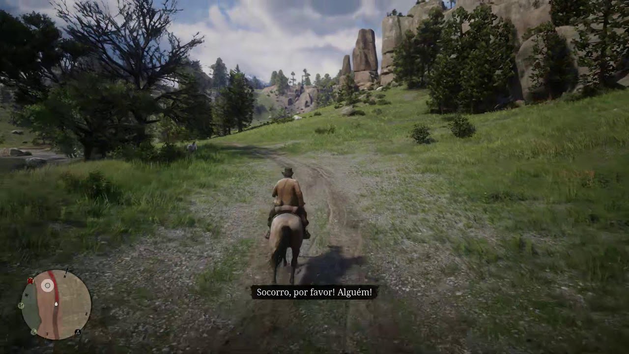 Jogando Red Dead Redemption 2