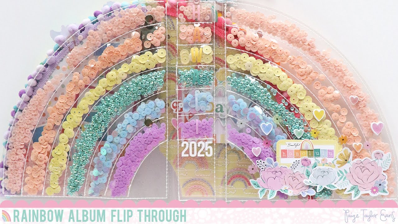 Rainbow Sequin Album by Paige Evans Flip Through
