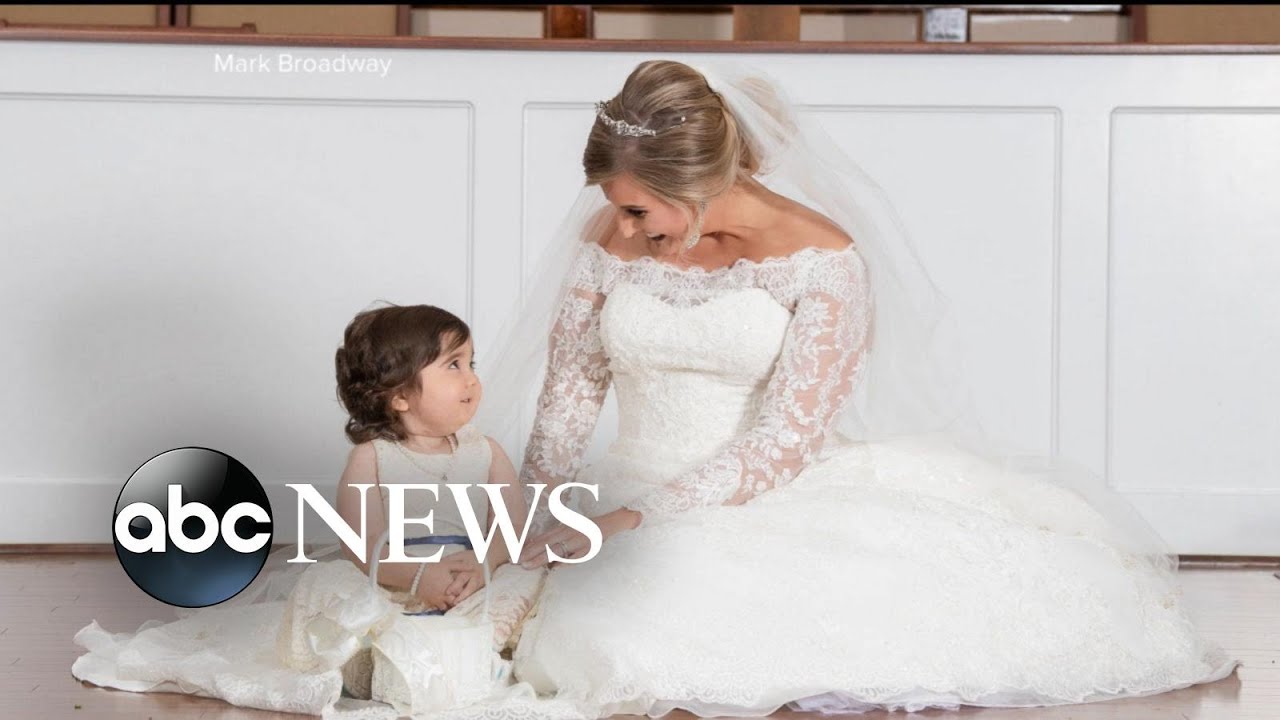 Toddler is flower girl at bone marrow donor's wedding