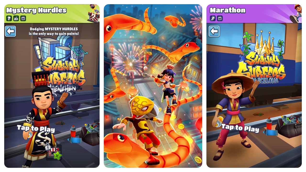 Subway Surfers 2025 Luoyang Snake and Tang Yuan vs Mystery Hurdles Qin vs Marathon Liu
