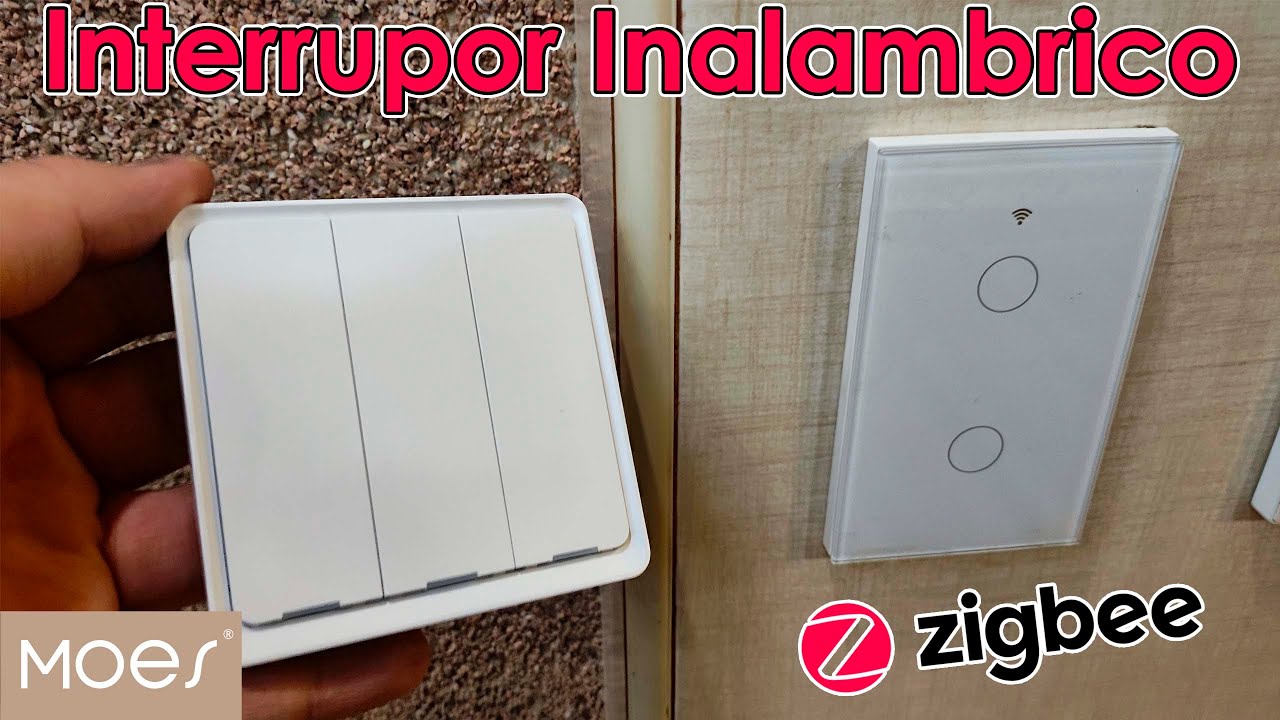 Interruptor inal&aacute;mbrico para apagador de escaleras y mucho mas Scene Switch Moes Zigbee