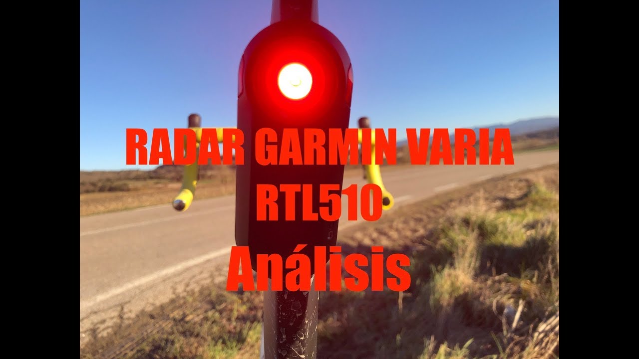 RADAR GARMIN VARIA RTL510.- Análisis.