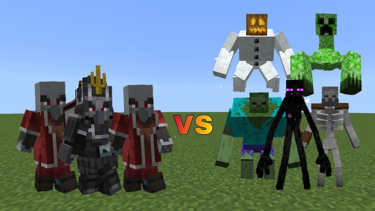 Samurai's and Shogun vs Mutant Monsters - Minecraft Mob Battle