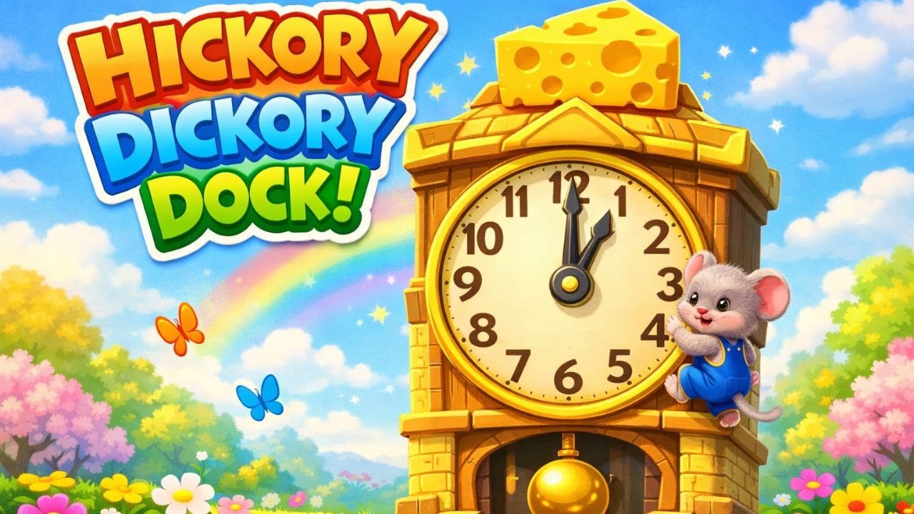 Hickory Dickory Dock 🕰️ | Counting Song 1–12 | Fun  Toddler Song | TegKidz | #nurseryrhymes  | #fun