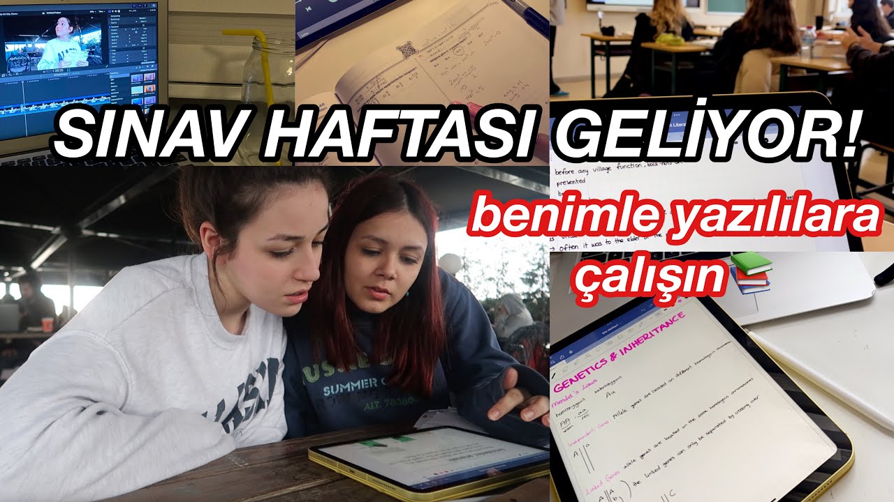 SINAVLARA SON 1 HAFTA💀 | BENİMLE 3. YAZILILARA ÇALIŞIN!