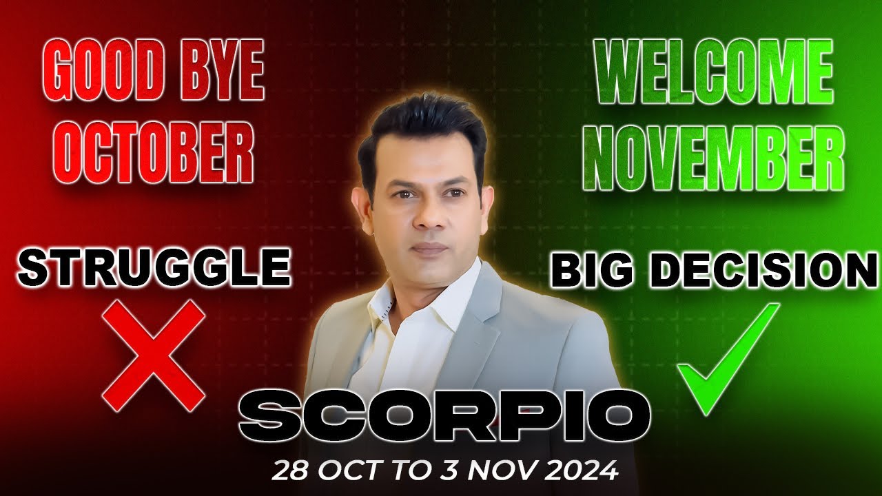 Scorpio Weekly HOROSCOPE 28 October to 3 November 2024