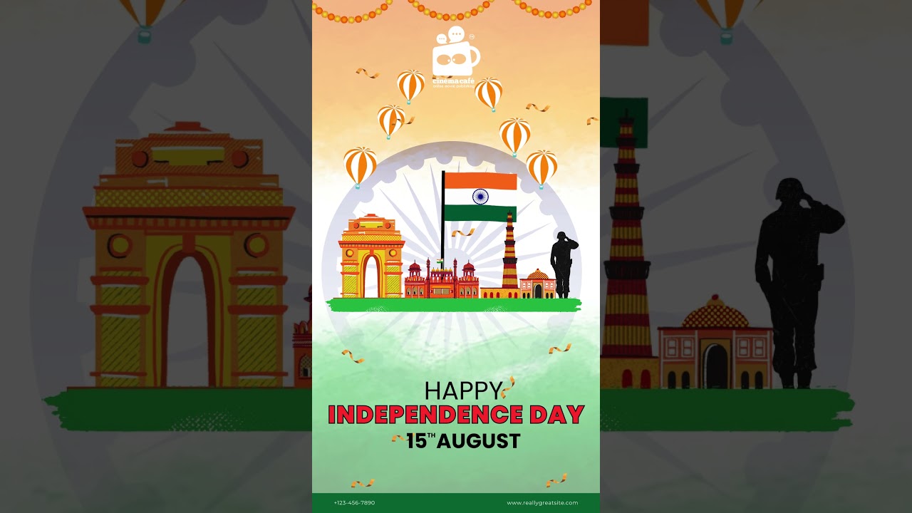 🇮🇳 Happy Independence Day 🇮🇳 #india #IndependenceDay #independence #independenceday2024 #cinemacafe