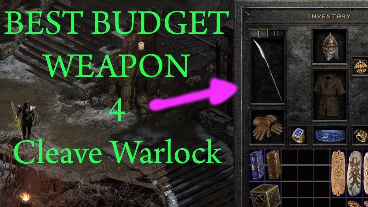 BEST BUDGET Weapon For CLEAVE Warlock | Diablo 2:Resurrected