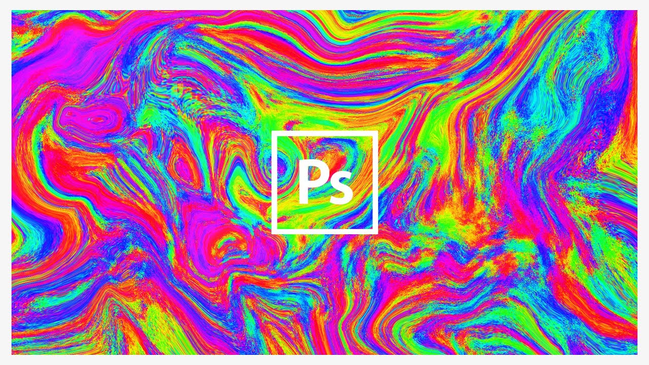 How To Create Acid Glitch Iridescent Holographic Texture in Photoshop | Lineworks