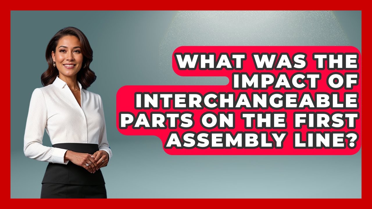 What Was The Impact Of Interchangeable Parts On The First Assembly Line? - Firsts of the World