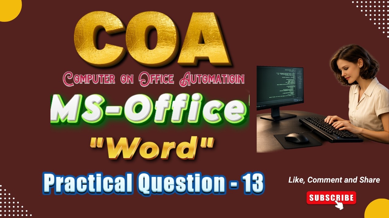 #COA Course #Practical Question - 13