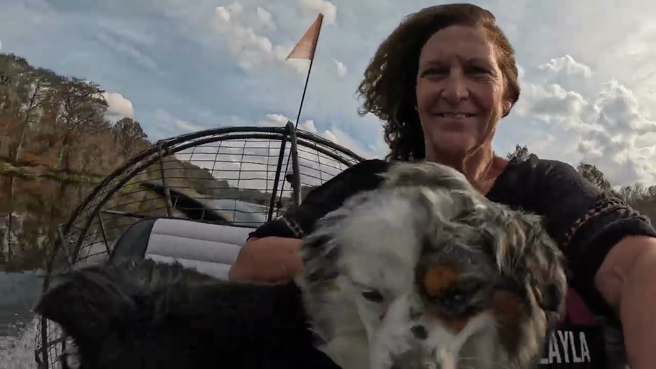 Levi and Layla's First Airboat Ride on the Withlocoochee River!