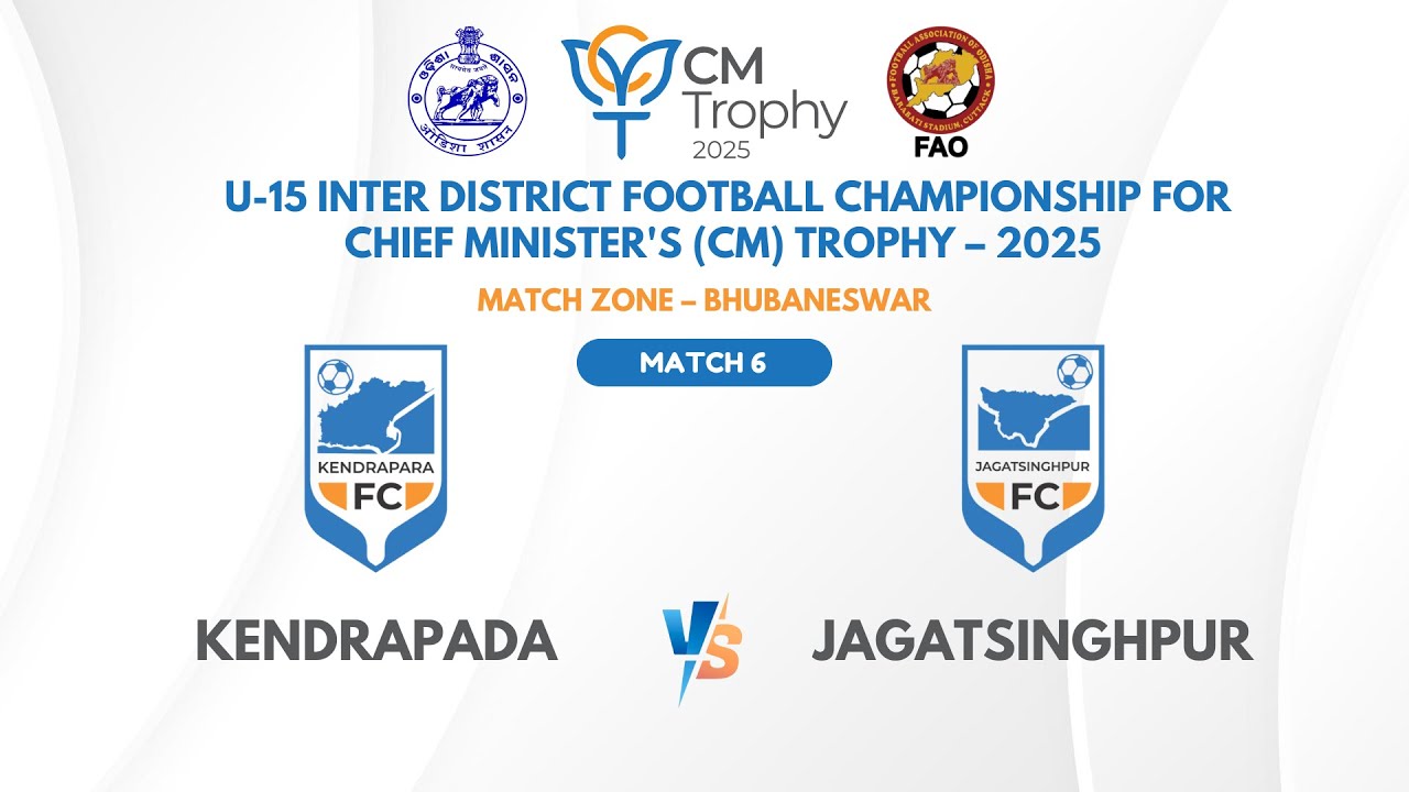 Kendrapada vs Jagatsinghpur | U-15 CM Trophy 2025 | Group A Replay | FAO TV