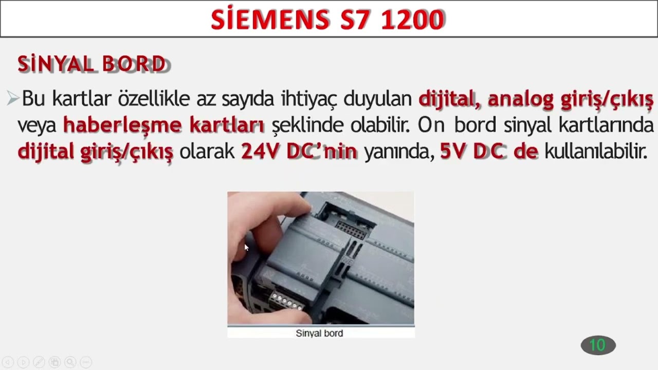 Siemens S7 1200 Donanımsal Bağlantılar - PLC Dersleri