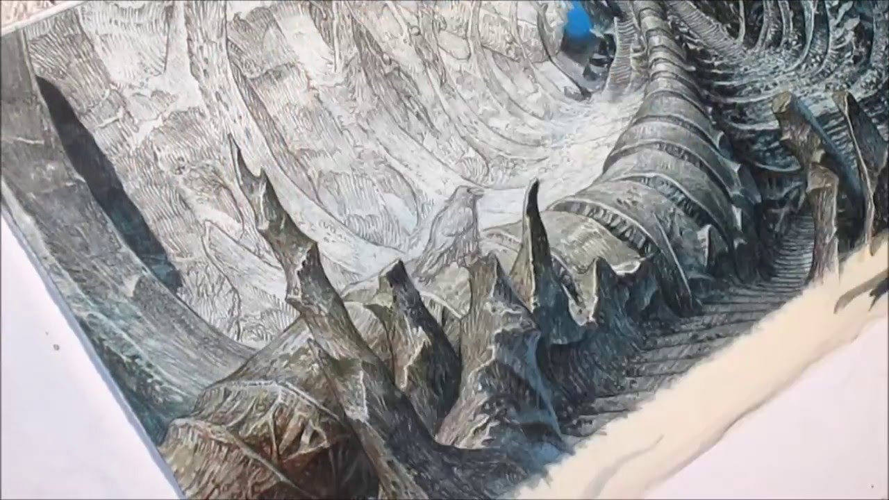 Riccardo Federici Work in progress Saria 3 painting