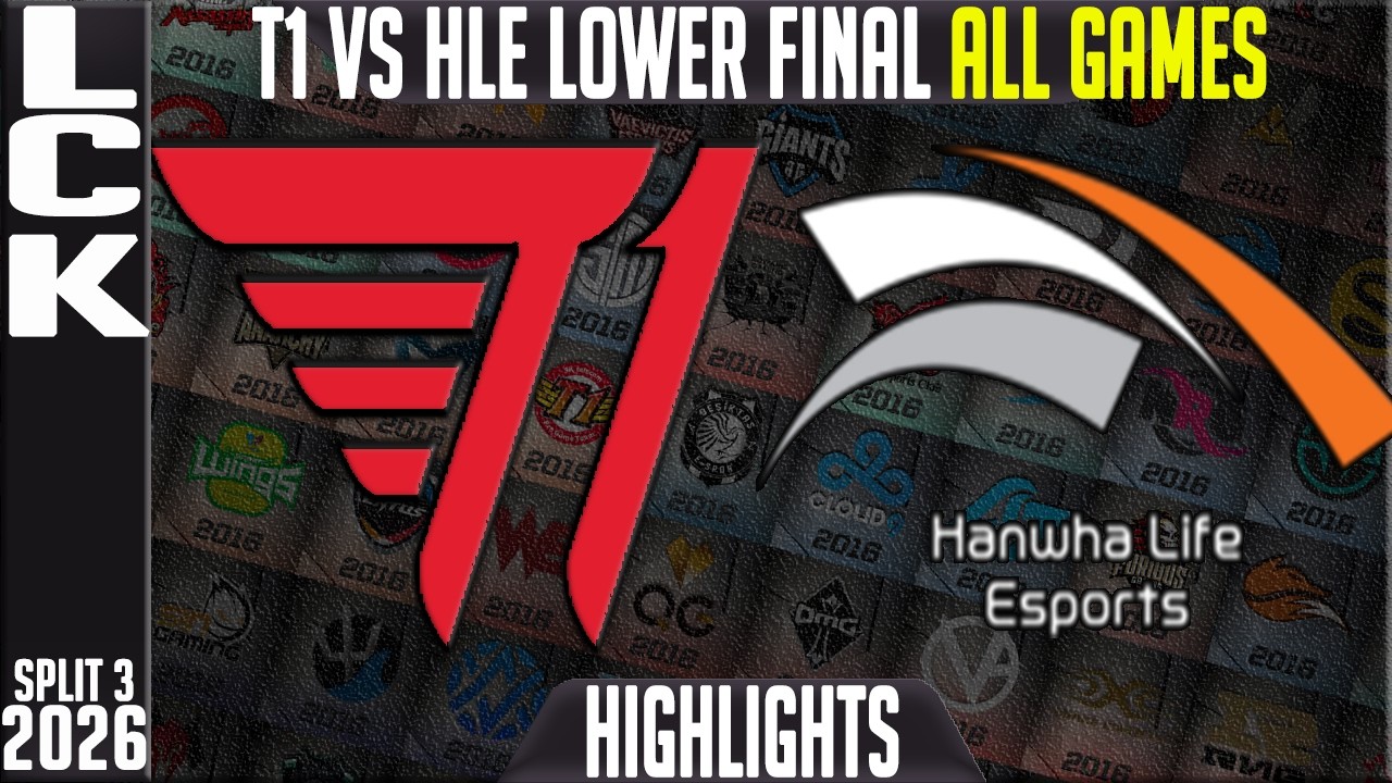 T1 vs HLE Highlights ALL GAMES | LCK Summer Playoffs Lower Final 2026 | T1 vs Hanwha Life Esports