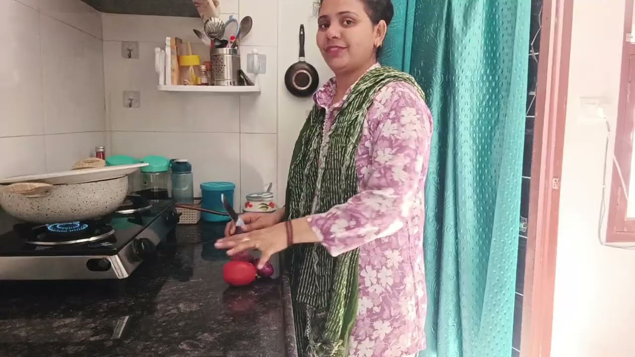 Vlog 23 आज मैंने बनाई बेसन की सब्जी 