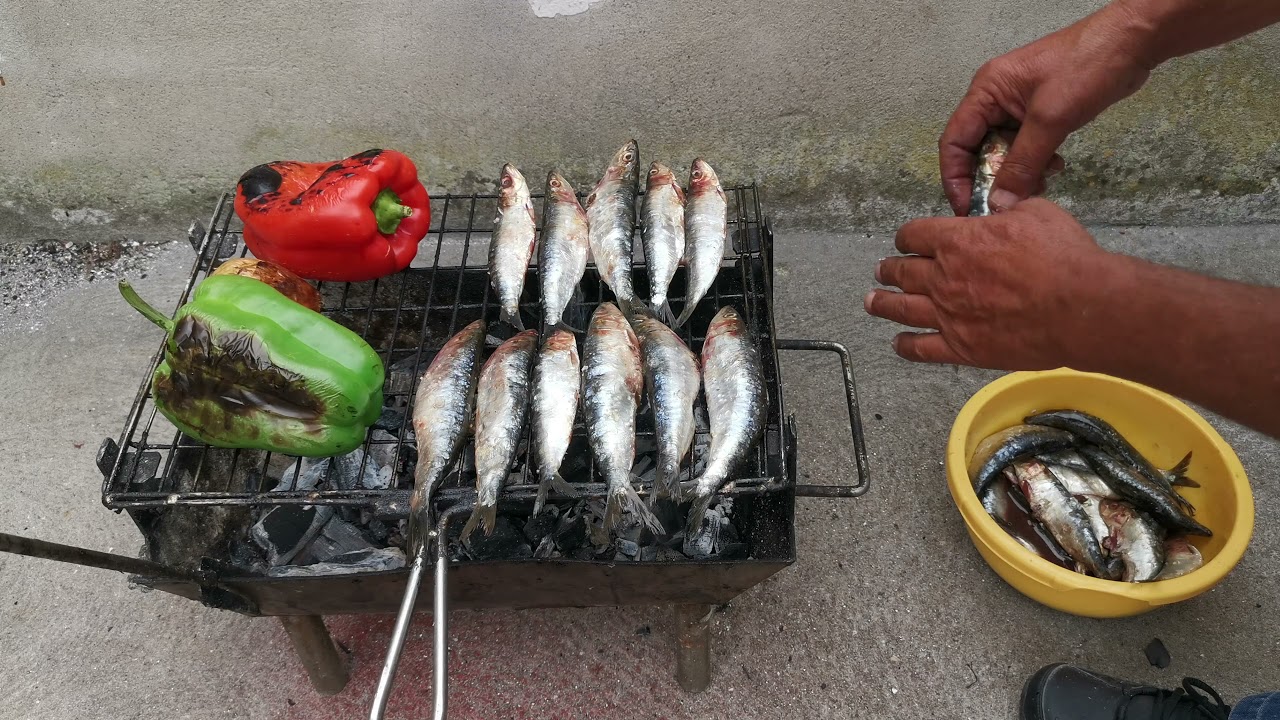 How To Do Portuguese Grilled Sardine // Sardinha Assada &Agrave; Portuguesa // أروع طريقة تحضير السردين