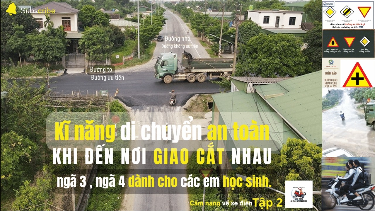 Cẩm nang về xe điện : Tập 2 : Nhận biết đường đi , và cách di chuyển an toàn ở nơi giao cắt nhau.