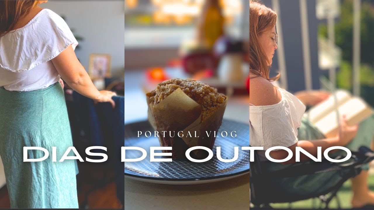 Um dia de outono em Portugal 🍁 Cantinho de leitura e receita de muffin de maçã | Mila Horch