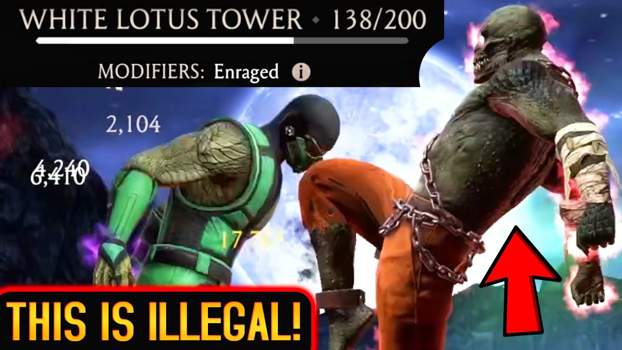 MK Mobile. Fatal White Lotus Tower Battle 138. ENRAGED Lizard Baraka Should Be ILLEGAL!