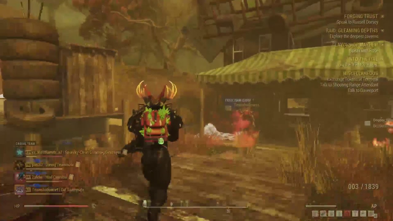 Fallout76 |onto Day 4 grinding masks / every hourly Fasnacht event 🐺