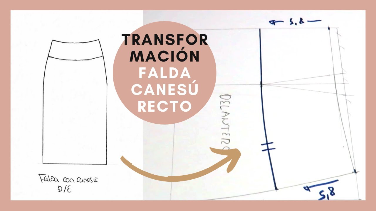 Faldas con canesú: Canesú recto
