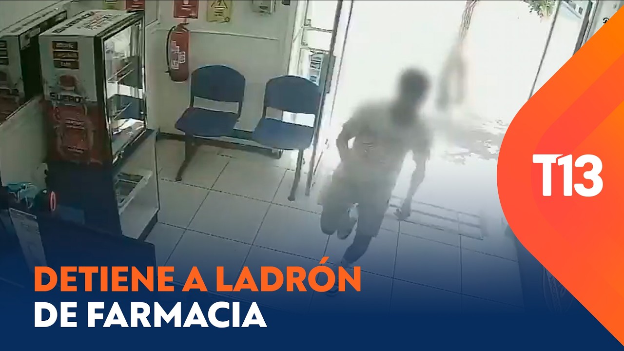Detienen a violento ladrón de farmacias