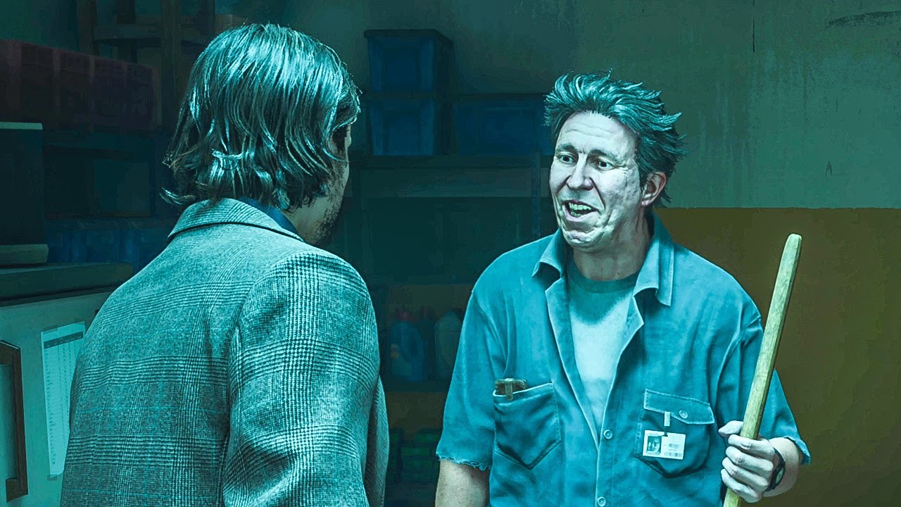 Alan Wake 2 Wszystkie sceny z Ahti, woźnym