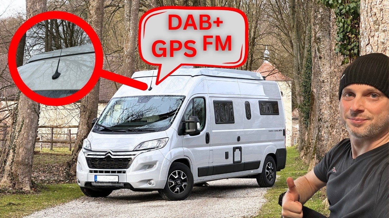ENDLICH optimaler RADIOEMPFANG für Ducato, Jumper, Boxer Wohnmobile mit der ATTB DAB+/FM/GPS Antenne