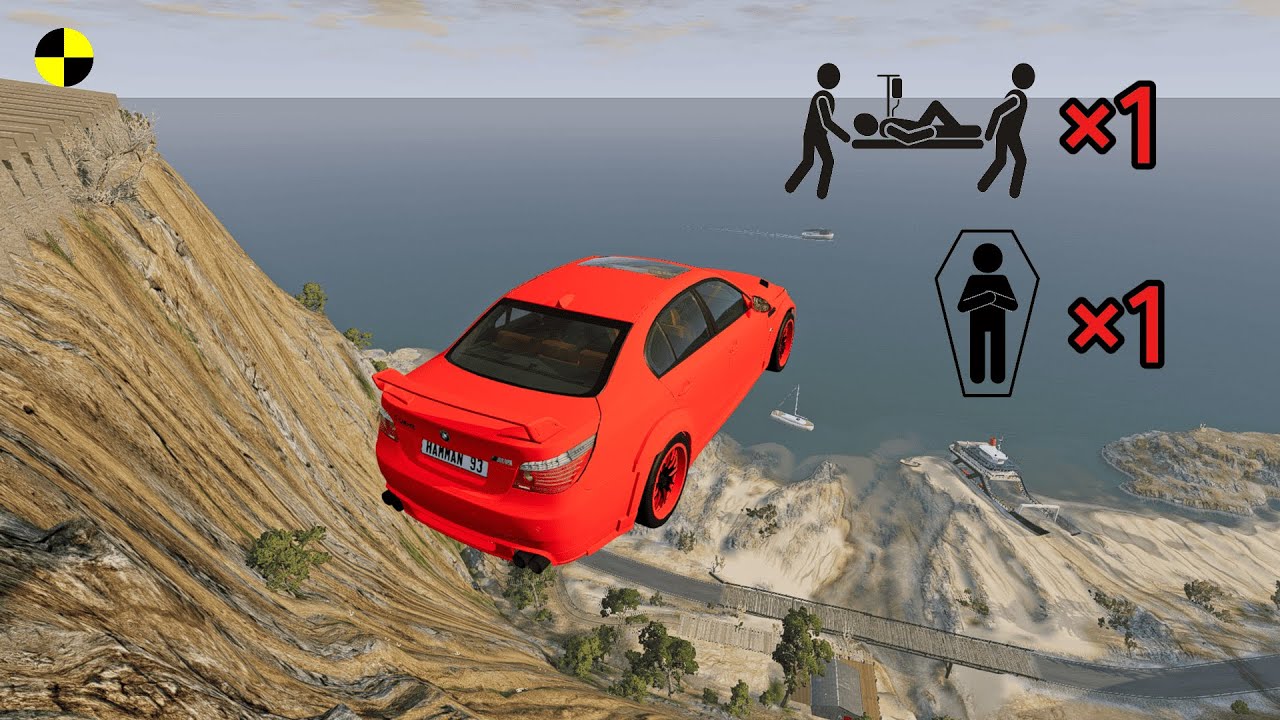 Realistic High-Speed Car Crashes in BeamNG.drive #72 | Ultra Detailed Crash Compilation