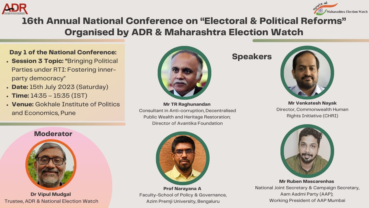 Bringing Political Parties under RTI: Fostering inner-party democracy