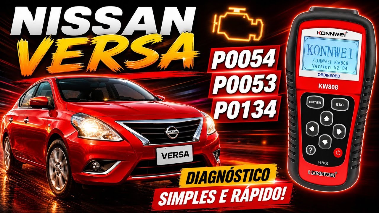 Nissan versa, luz da injeção eletrônica acesa!
