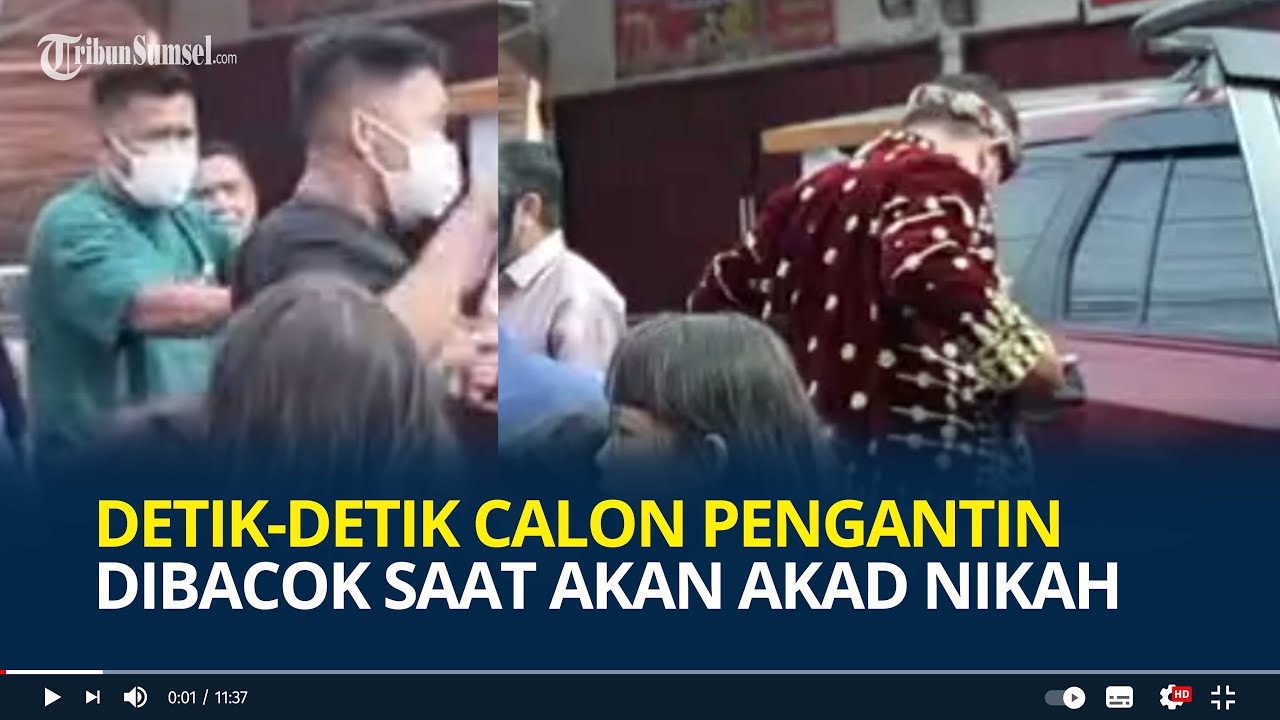 Heboh Detik-detik Calon Pengantin Dibacok saat akan Akad Nikah, Tiba-tiba Diserbu Pelaku Pakai Sajam