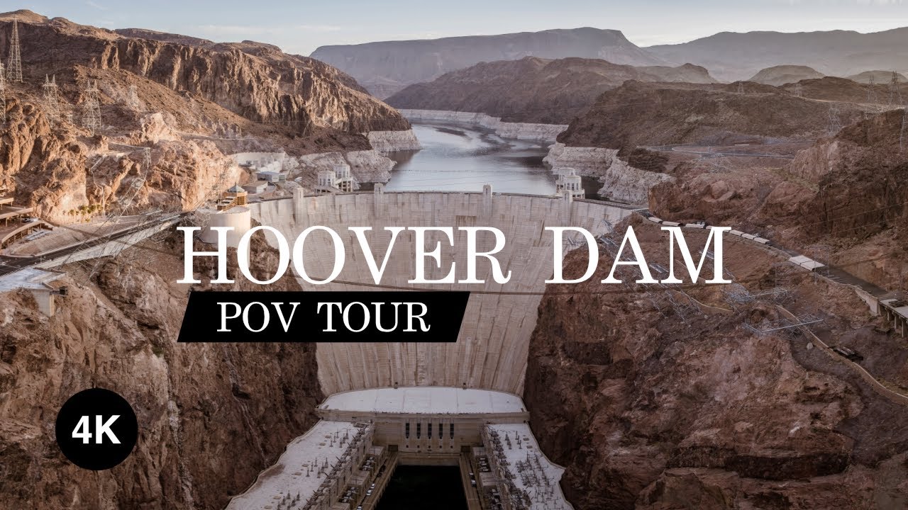 Hoover Dam Walk during sunrise with travel advice | 4K