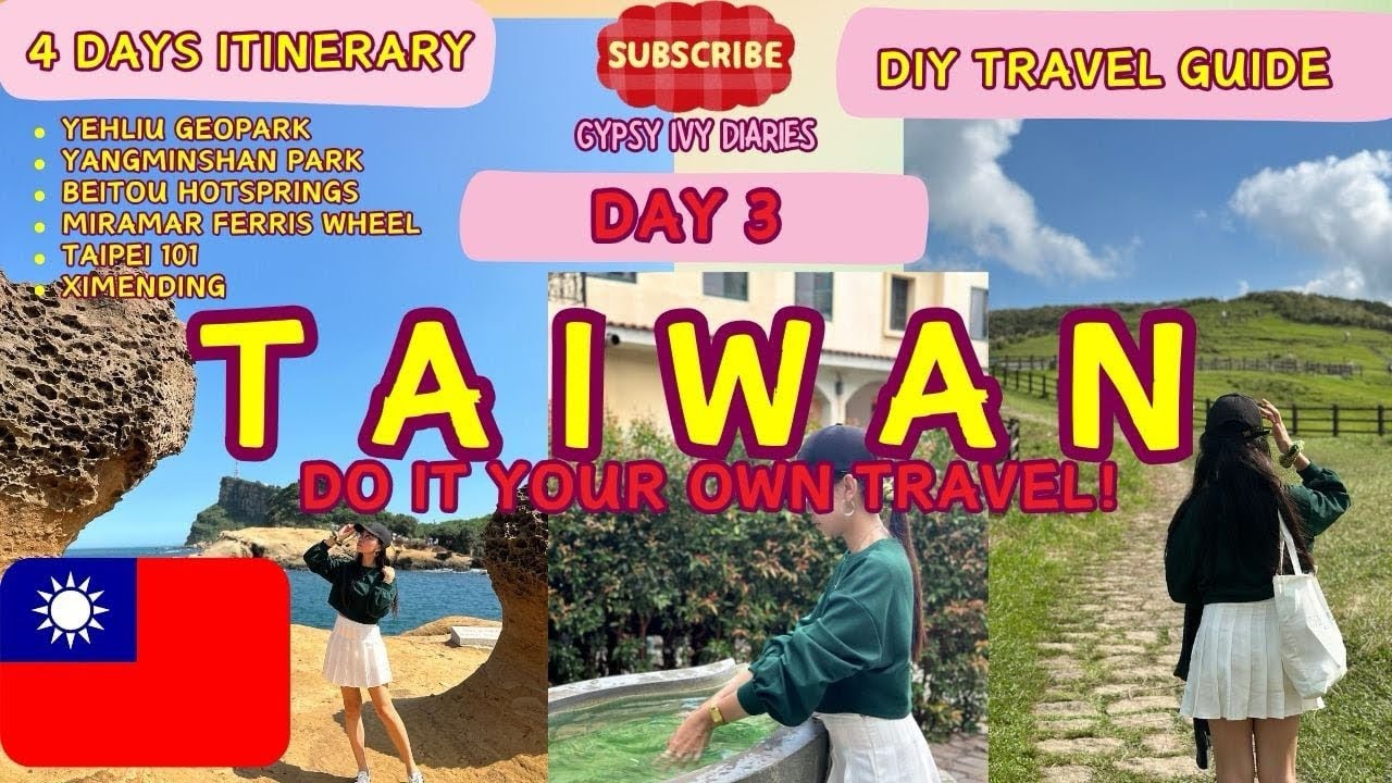 Taiwan DIY Budget Itinerary |Yangmingshan Park |Beitou Hotspring |Yehliu #travel #taiwan #viralvideo