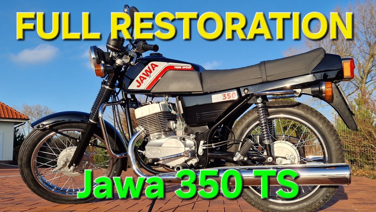 FULL RESTORATION OLD MOTORCYCLE JAWA 350 TS
