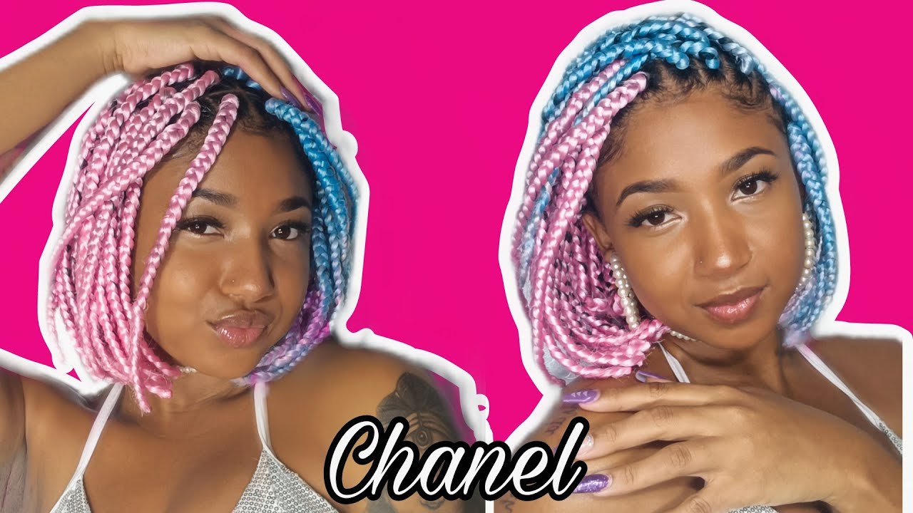 Tranças Box braids Chanel (curta) de jumbo