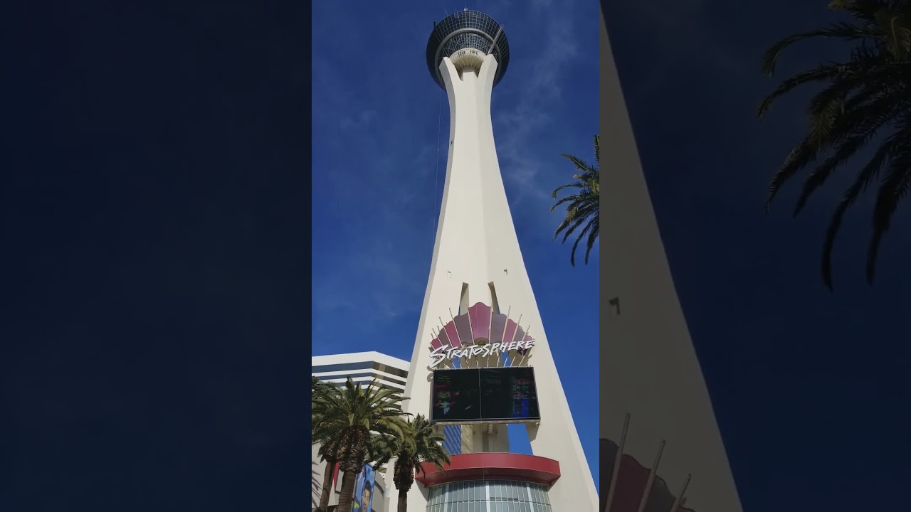 Watching Someone Bungie Jump from the Stratosphere Tower in Las Vegas
