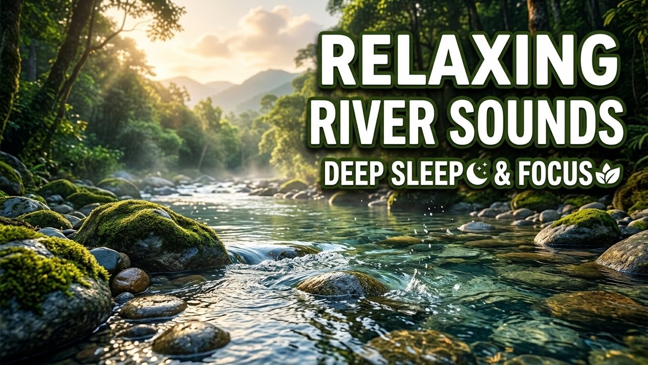 Gentle Forest Ambience with Relaxing Water Flow for Sleep Study Meditation and Inner Peace