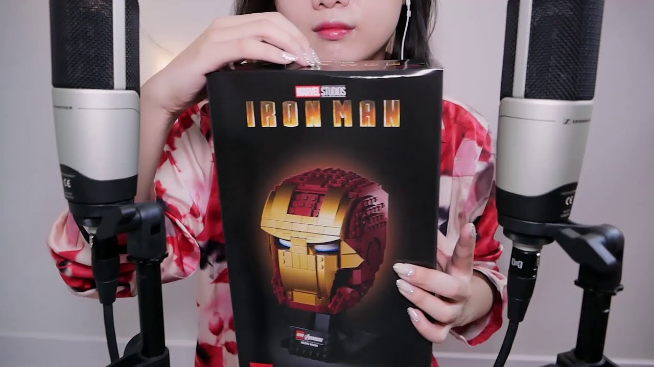 ASMR  Marvel Iron Man lego building &  Softly Whispered  part1