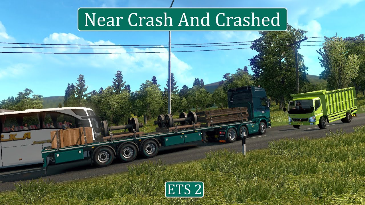 Near Accident On Dangerous Hill Road | ETS2 Indonesia
