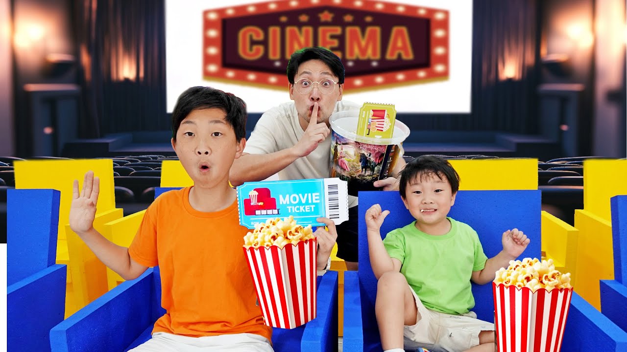 изучение правил кинотеатра для детей Learning Movie Theater Rules for Kids
