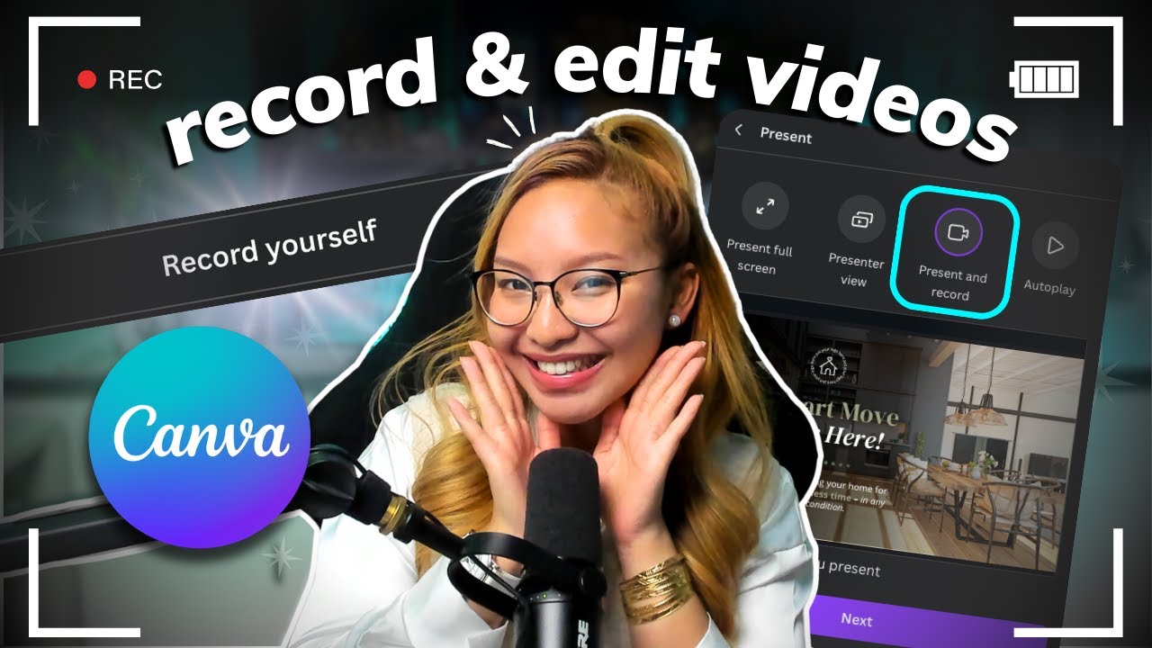 How to Record Yourself & Computer Screen on Canva for FREE!