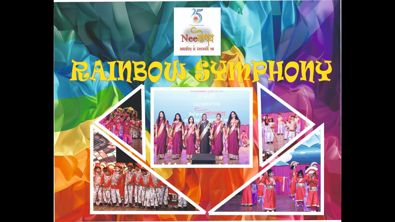 Performance of Rainbow symphony By The neev School Patparganj