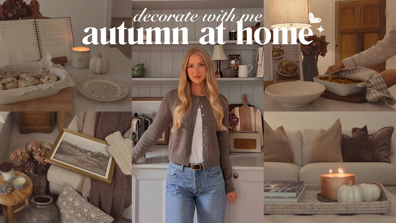 a cosy autumn day at home: decorating for autumn & seasonal baking 🍂