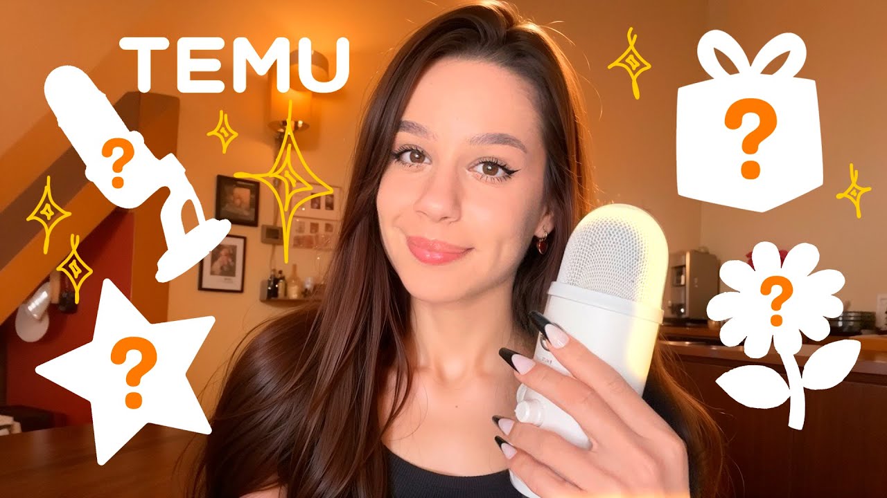 Що я замовила ВИКЛЮЧНО для АСМР? Покупки з сайта Temu (український asmr - розпаковка)